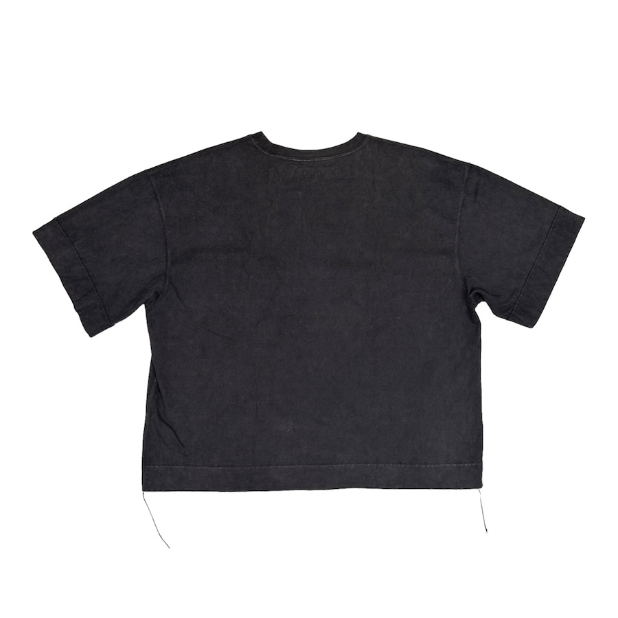 KAPITAL K.P.A.M ARMY FIELD POCKET TEE - WASHED CHARCOAL