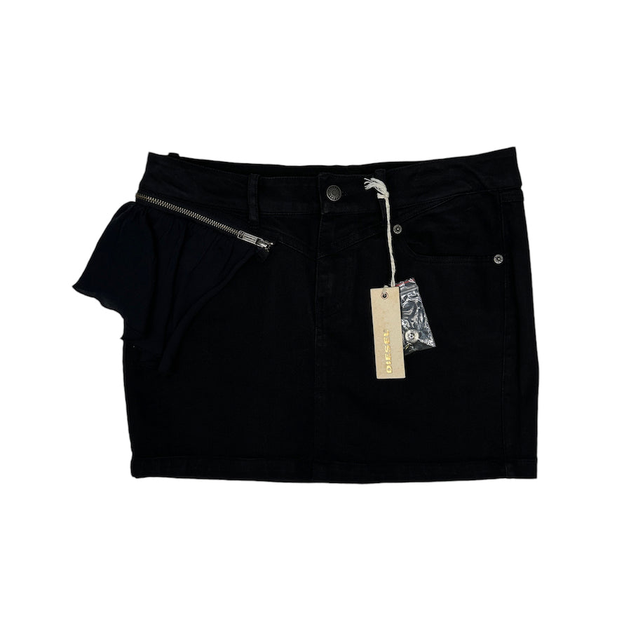 (BRAND NEW) DIESEL BLACK DENIM MINI SKIRT