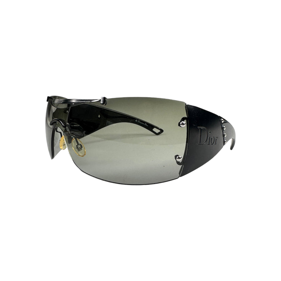 DIOR DIORITO 2 SHIELD SUNGLASSES - BLACK