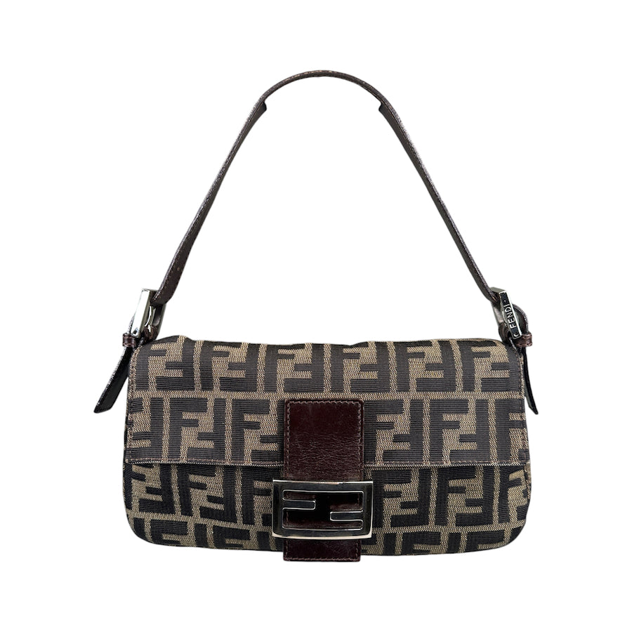 FENDI ZUCCA CANVAS BAGUETTE BAG