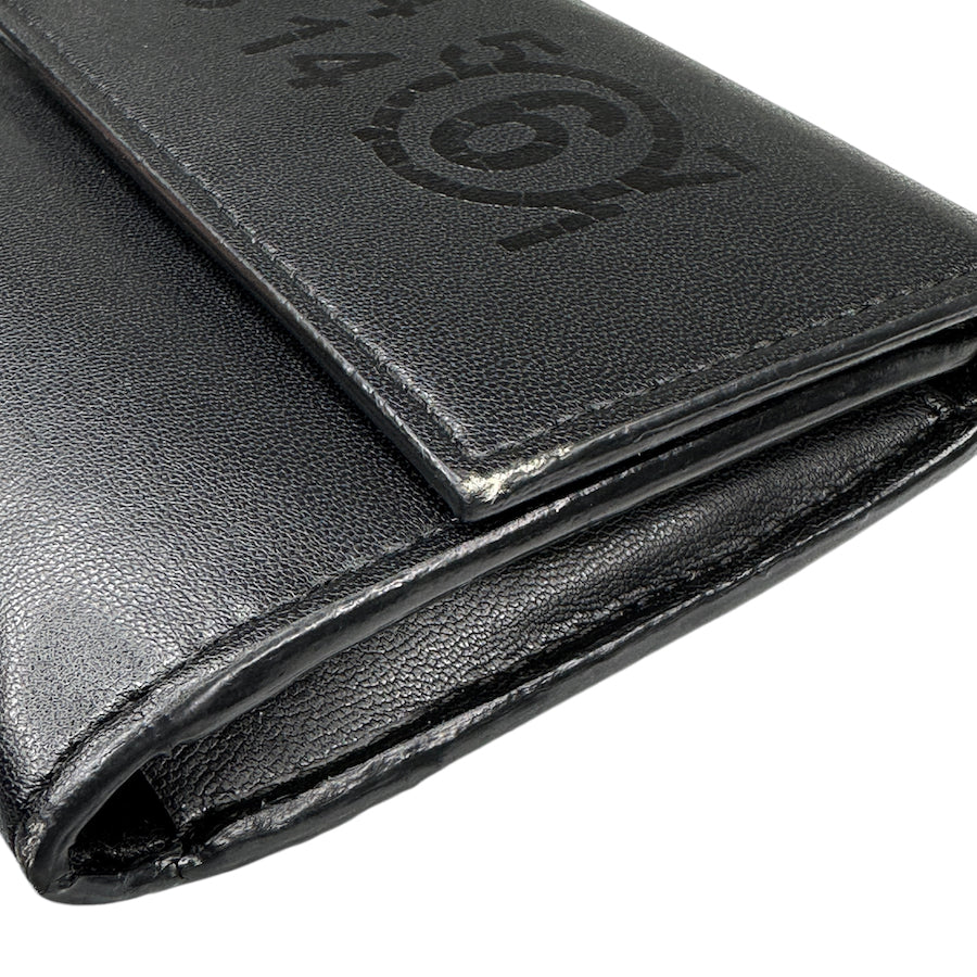 MAISON MARGIELA MM6 BLACK LEATHER WALLET