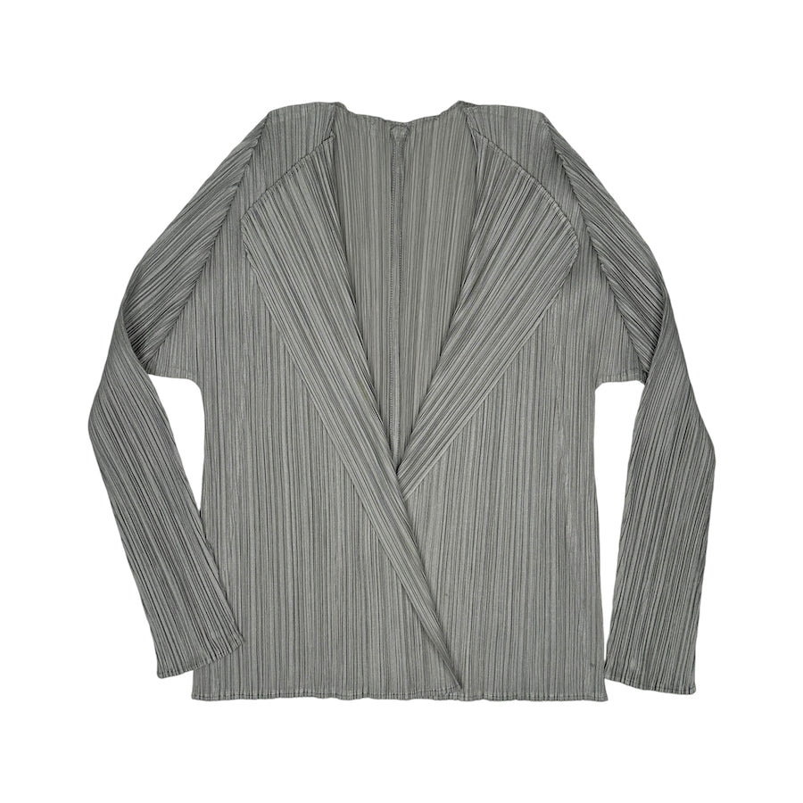 ISSEY MIYAKE PLEATS PLEASE GREEN LIGHTWEIGHT JACKET