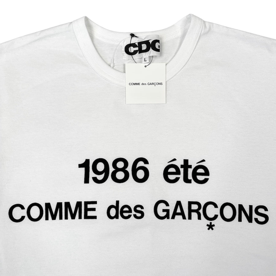 NEW) COMME DES GARÇONS 1986 T-SHIRT WHITE – Top Floor Gallery