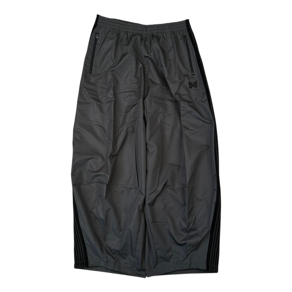 (NEW) NEEDLES H.D NYLON TRACK PANTS - GREY