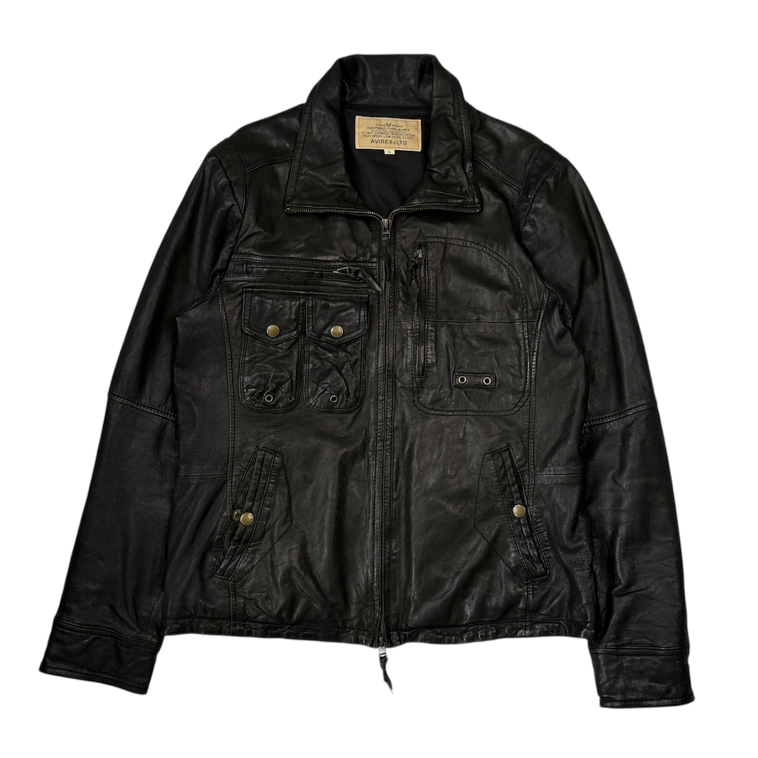 AVIREX LEATHER FLIGHT JACKET