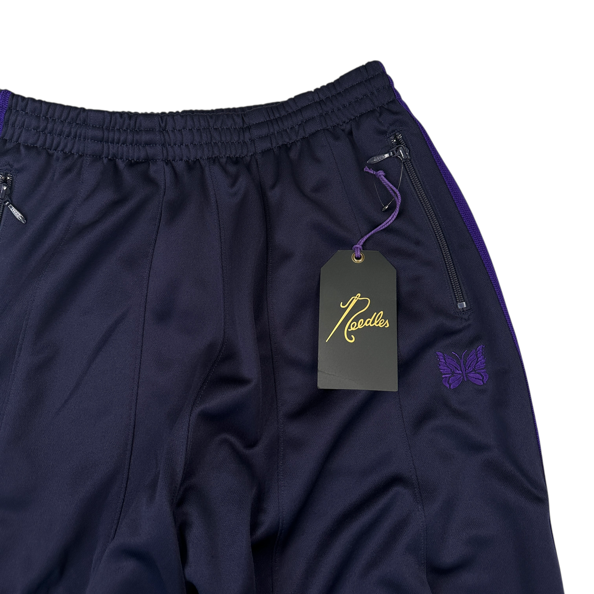 (NEW) (XS) NEEDLES H.D TRACK PANTS - PURPLE