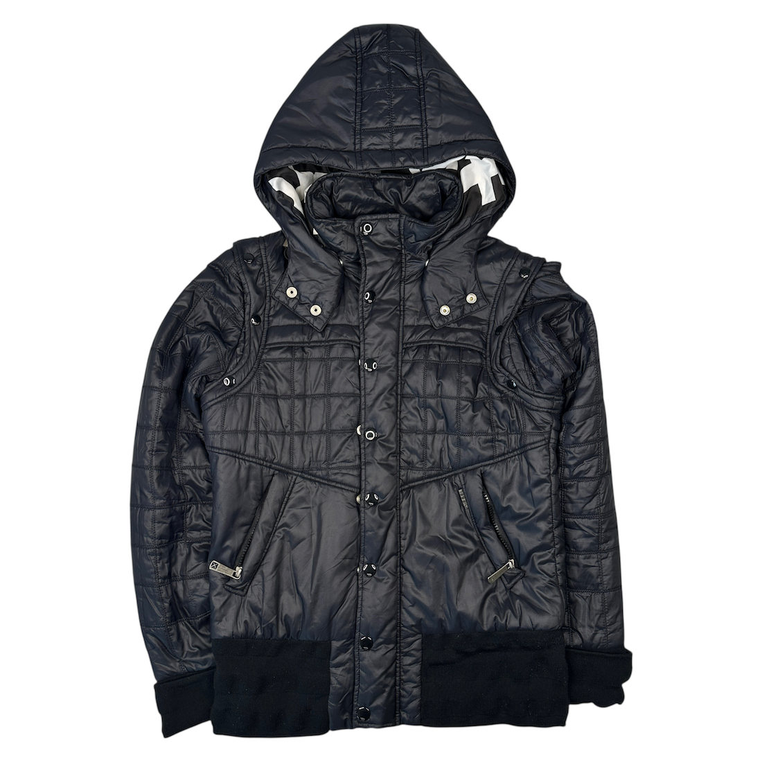 DIESEL HOODED 2-IN-1 JACKET