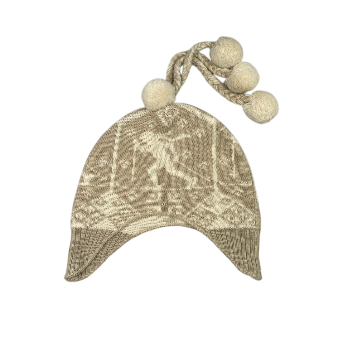 DOLCE & GABBANA WOOL-BLEND TASSLE BEANIE
