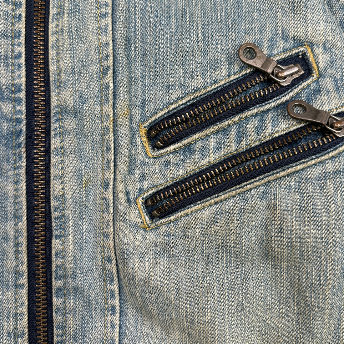 (46) NICOLE CLUB FOR MEN DENIM RIDERS JACKET