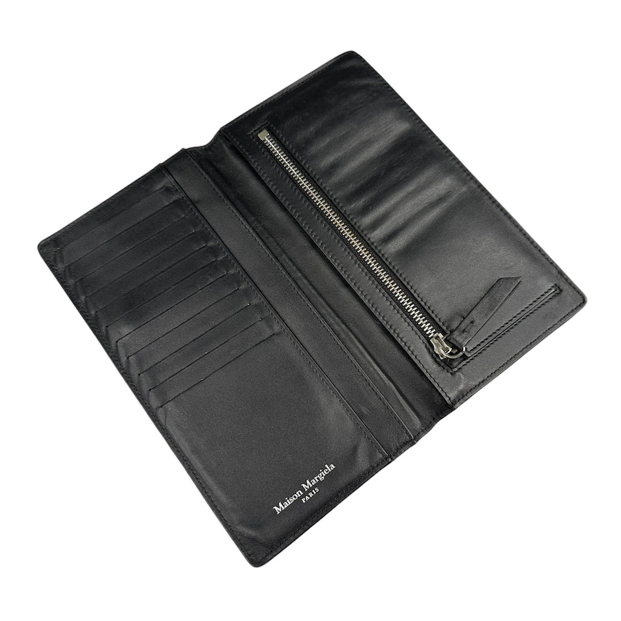 MAISON MARGIELA BLACK BI-FOLD LONG WALLET