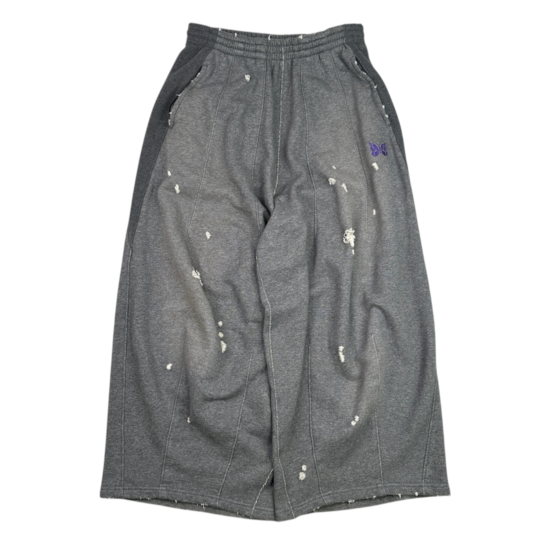 (S) NEEDLES DECONSTRUCTED H.D SWEAT PANTS - GREY