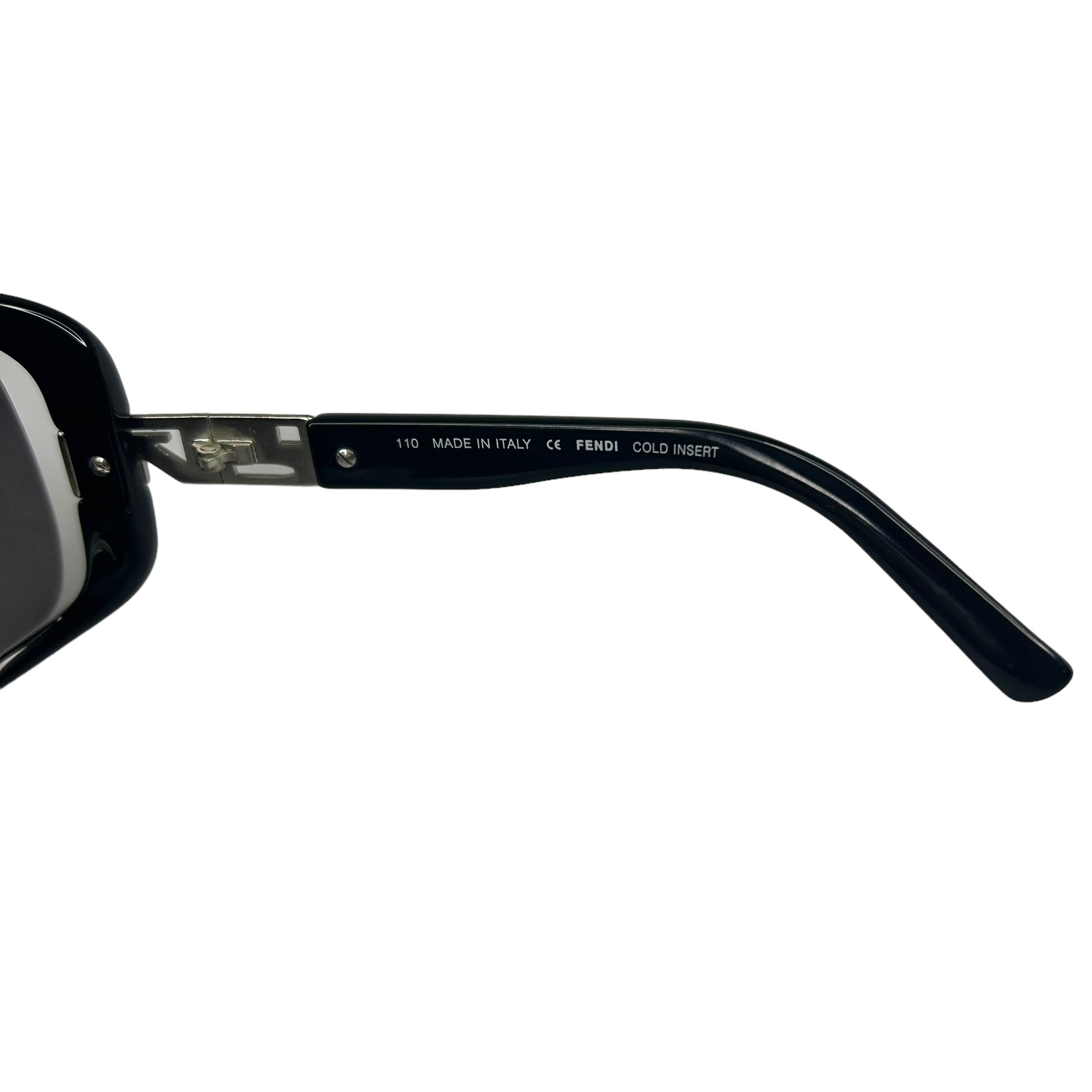 FENDI FS5004 LARGE FRAME BLACK SUNGLASSES