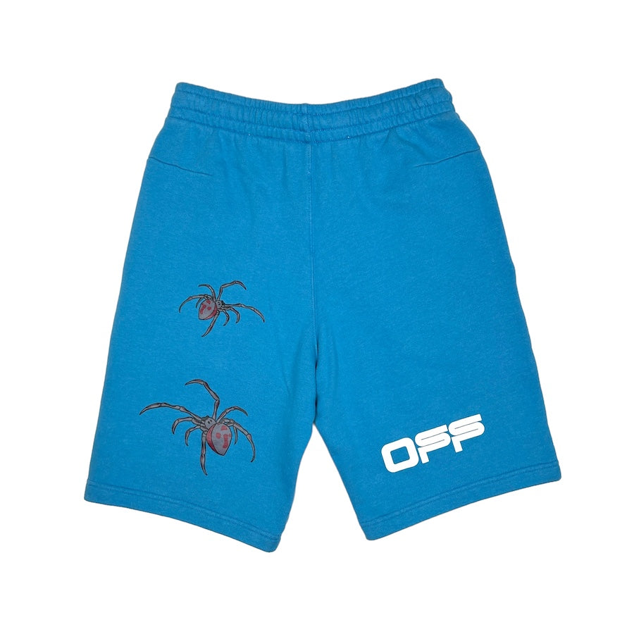 (NEW) OFF-WHITE SPIDER SWEATSHORTS - BLUE