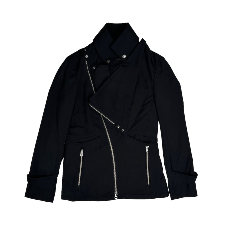 TORNADO MART ASYMMETRICAL ZIP UP JACKET