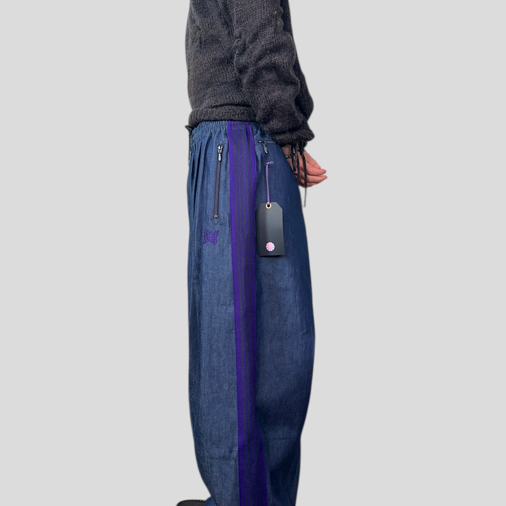 NEW) NEEDLES H.D DENIM TRACK PANTS – Top Floor Gallery NEW) NEEDLES H.D DENIM TRACK PANTS – Top Floor Gallery