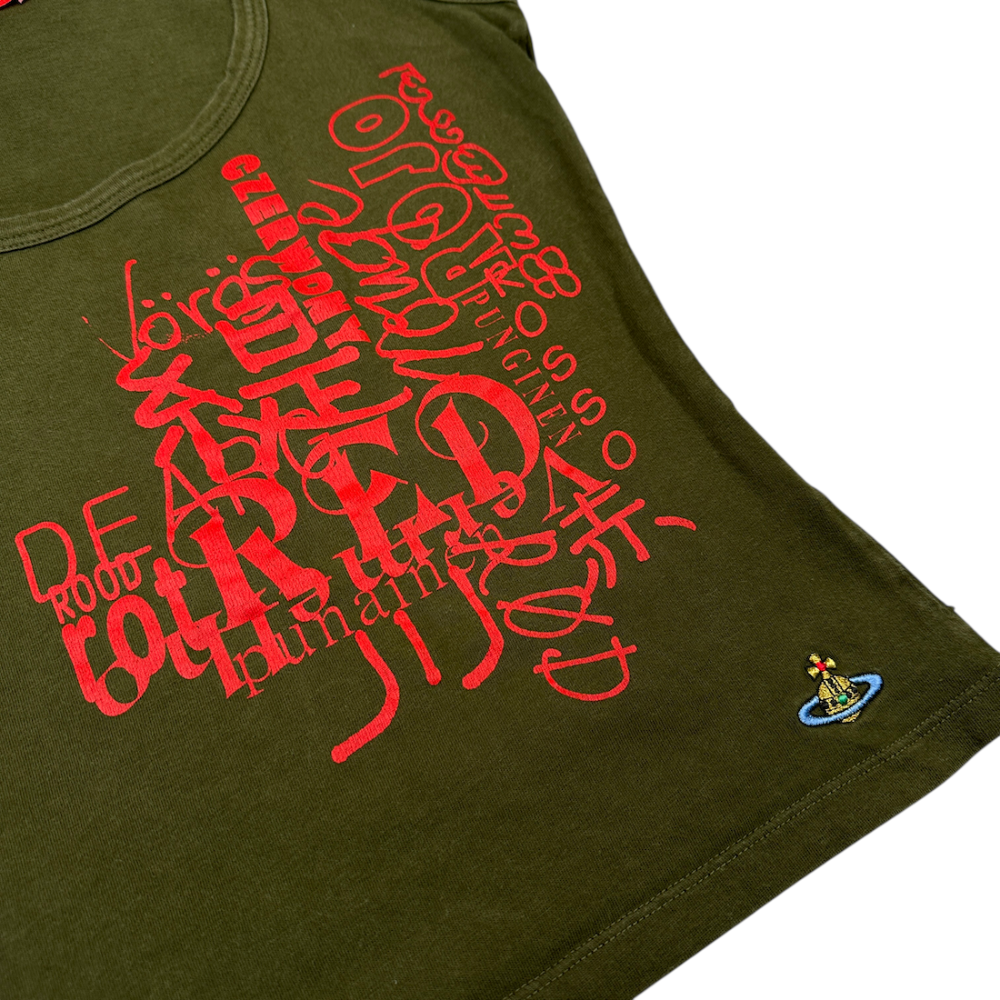 (S) VIVIENNE WESTWOOD RED LABEL TANK TOP - GREEN