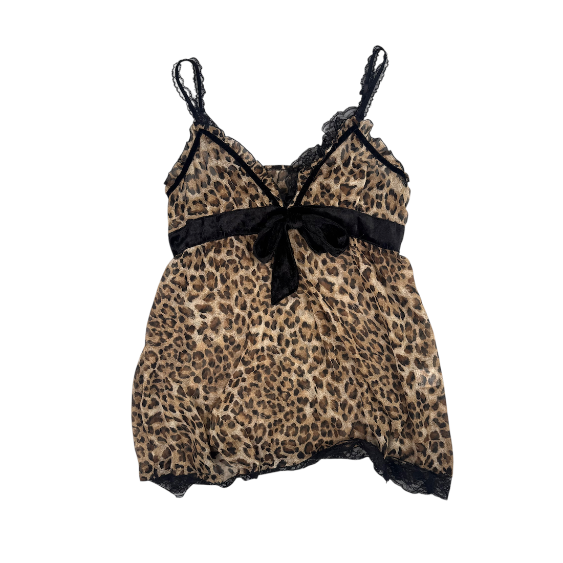 CORNFLAKE Y2K LEOPARD CAMI ONE PIECE