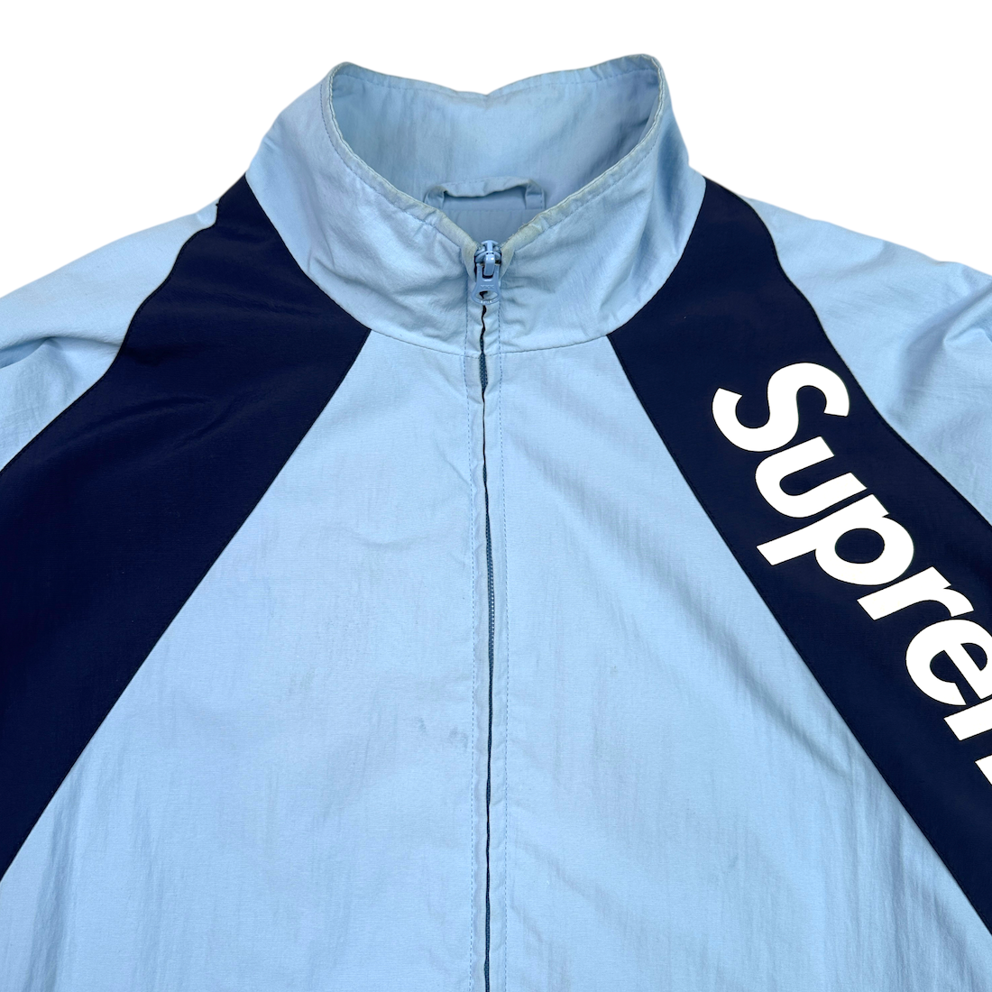 SUPREME S/S20 PANELLED TRACK JACKET - LIGHT BLUE