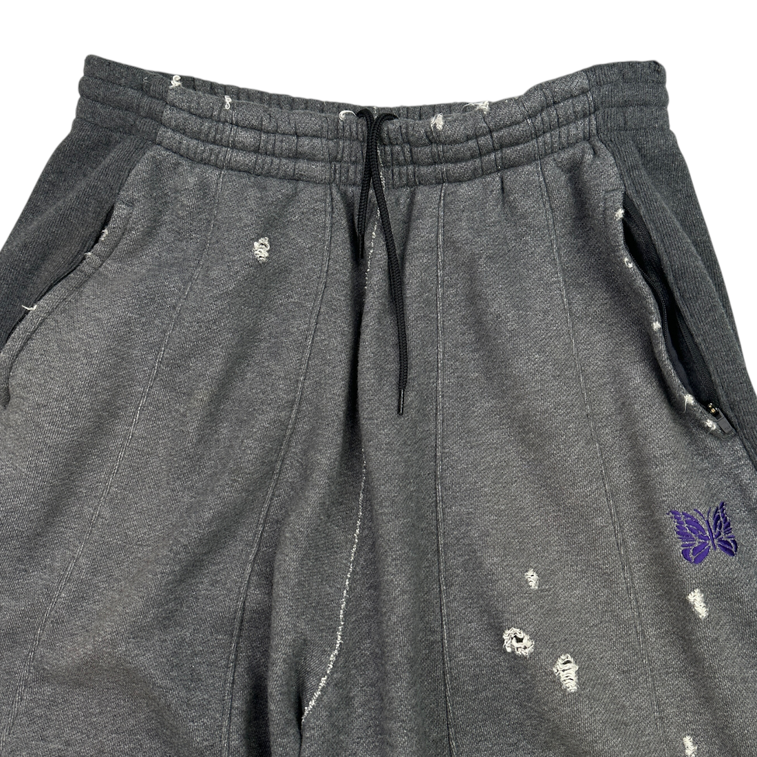 (S) NEEDLES DECONSTRUCTED H.D SWEAT PANTS - GREY