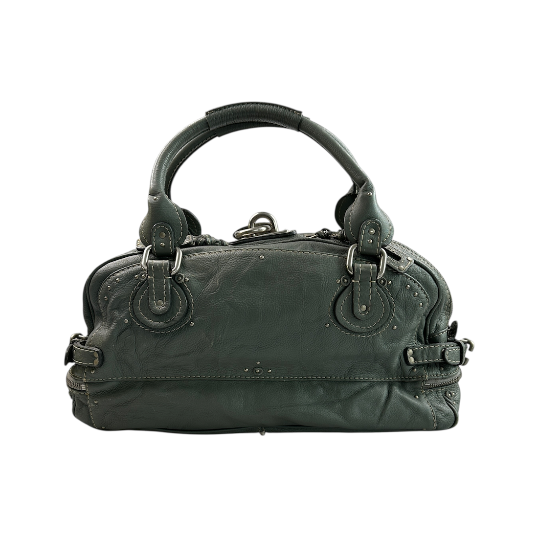 CHLOE PADDINGTON BAG - STONE GREY / SILVER