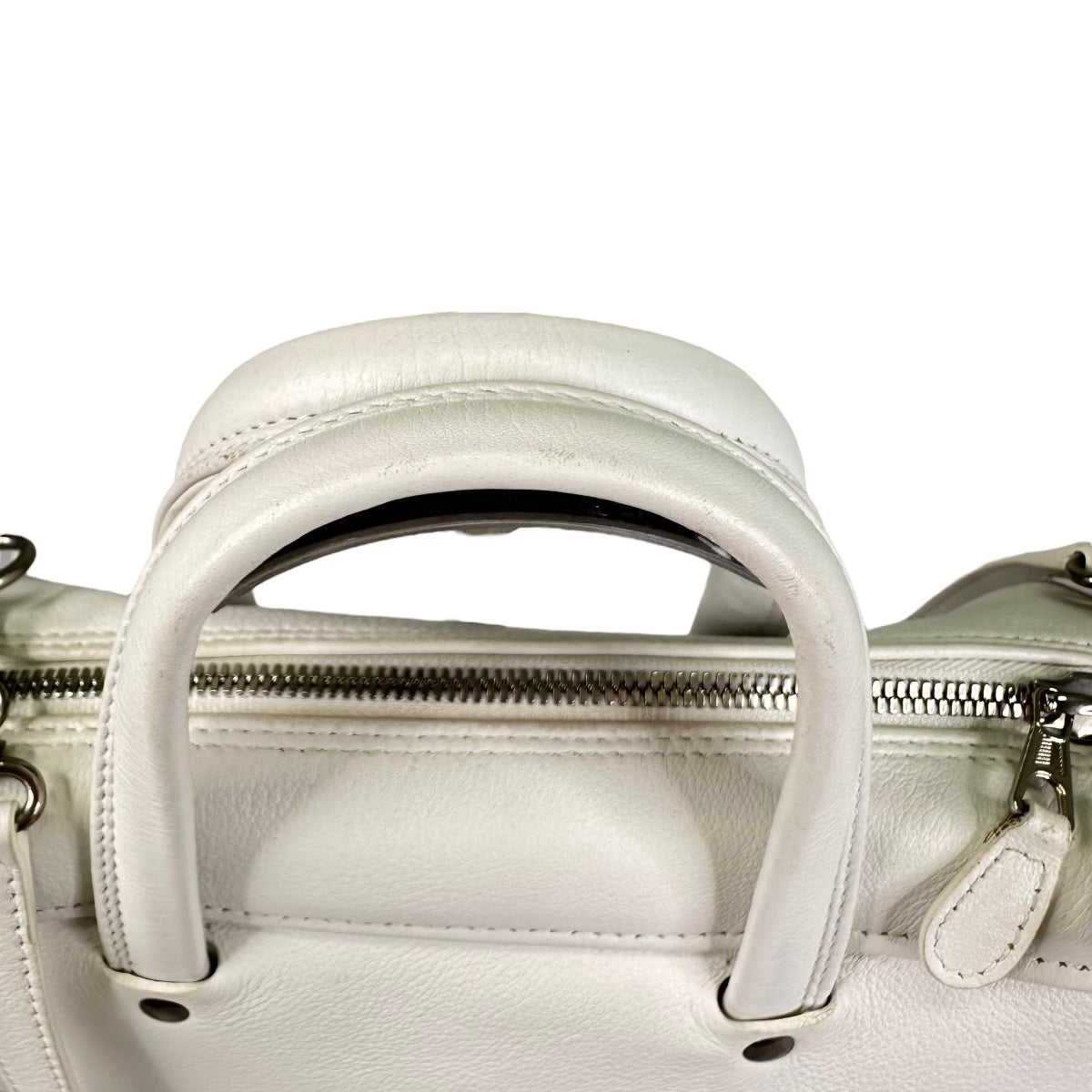 BALENCIAGA WHITE TRIANGLE SHOULDER BAG