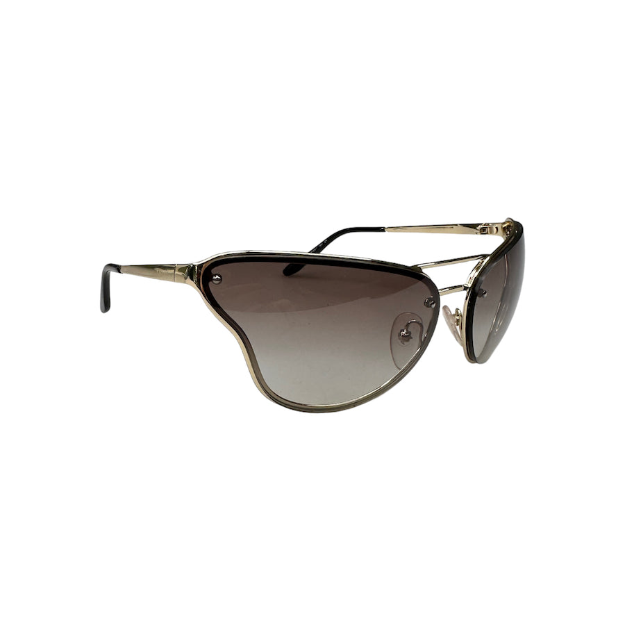 PRADA 74V BUTTERFLY GOLD FRAME SUNGLASSES