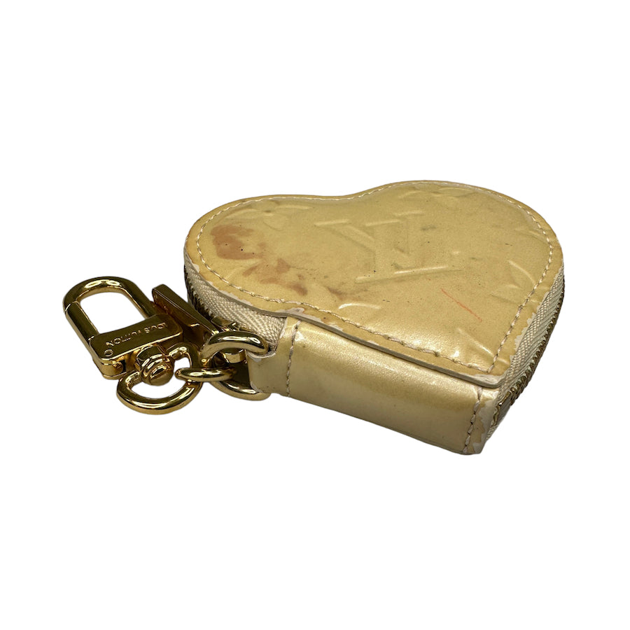 LOUIS VUITTON VERNIS LEATHER HEART KEY POUCH