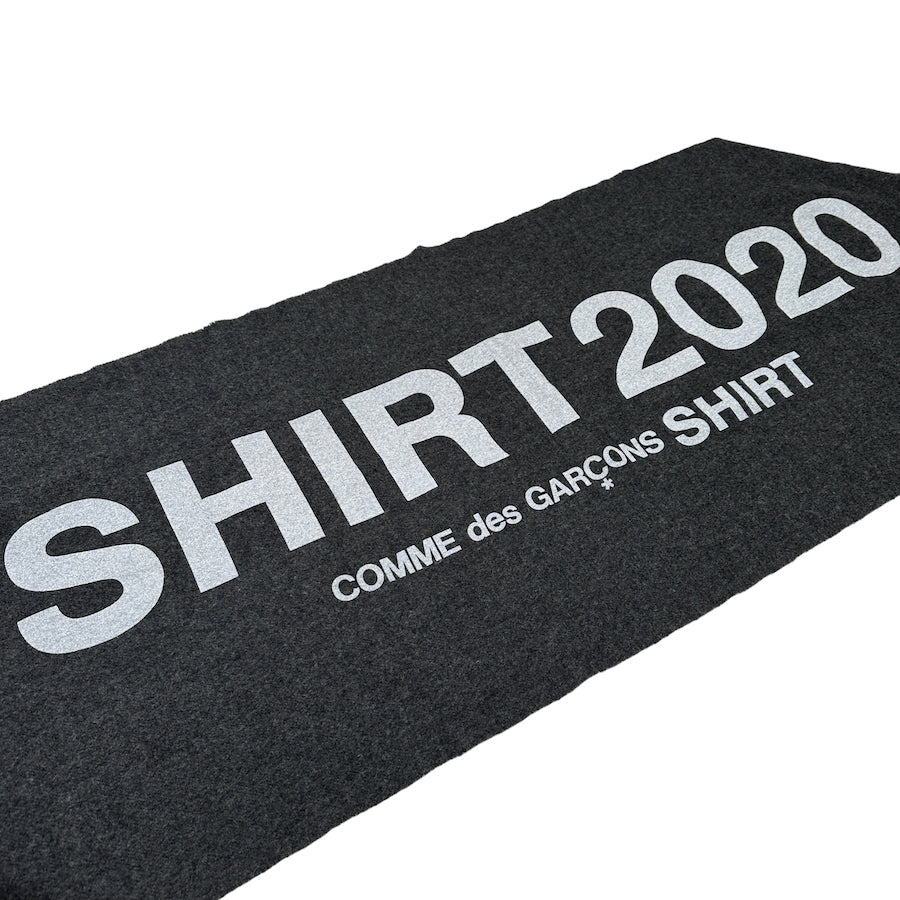 COMME DES GARCONS SHIRT "2020" SCARF - GREY