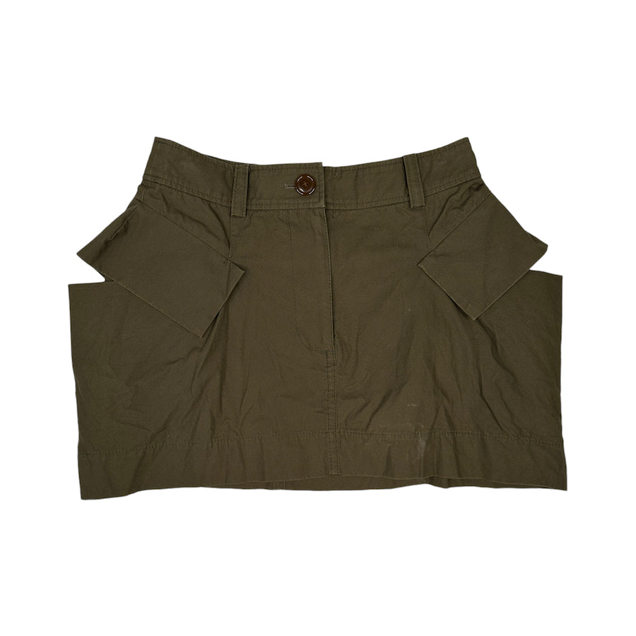 VIVIENNE WESTWOOD RED LABEL ABSTRACT POCKET SKIRT - KHAKI