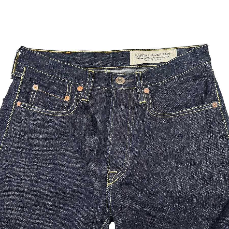 KAPITAL STRAIGHT CUT SELVEDGE DENIM