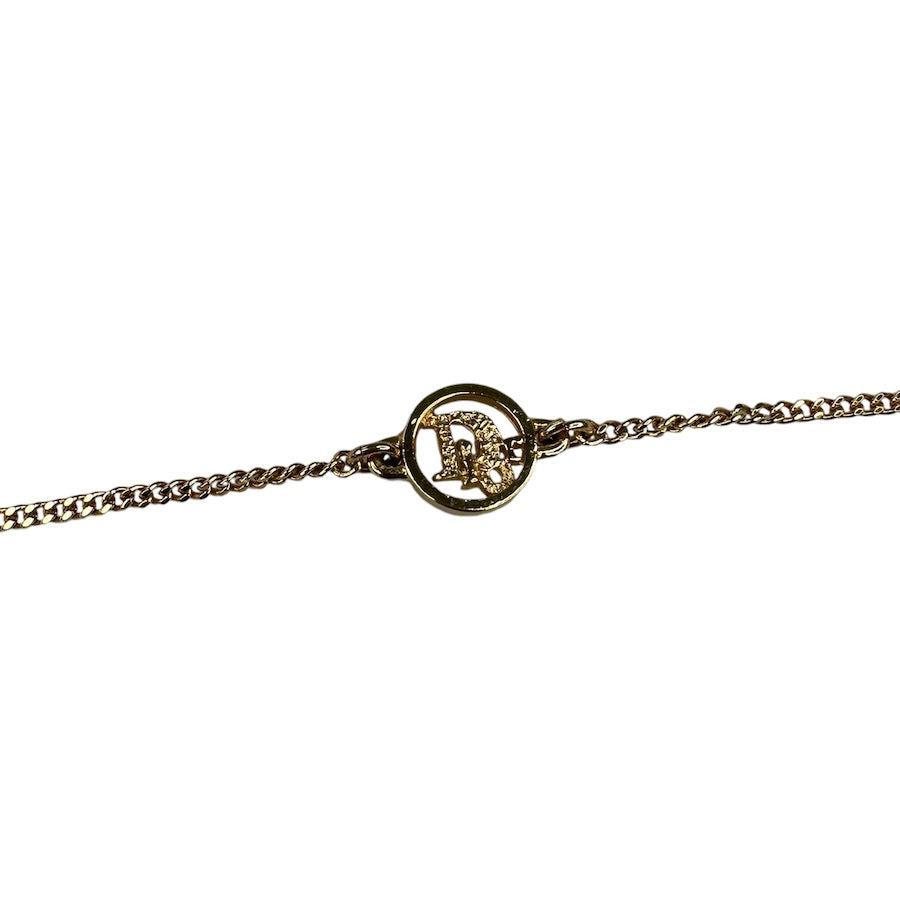 DIOR OBLIQUE LOGO CIRCLE PENDANT BRACELET