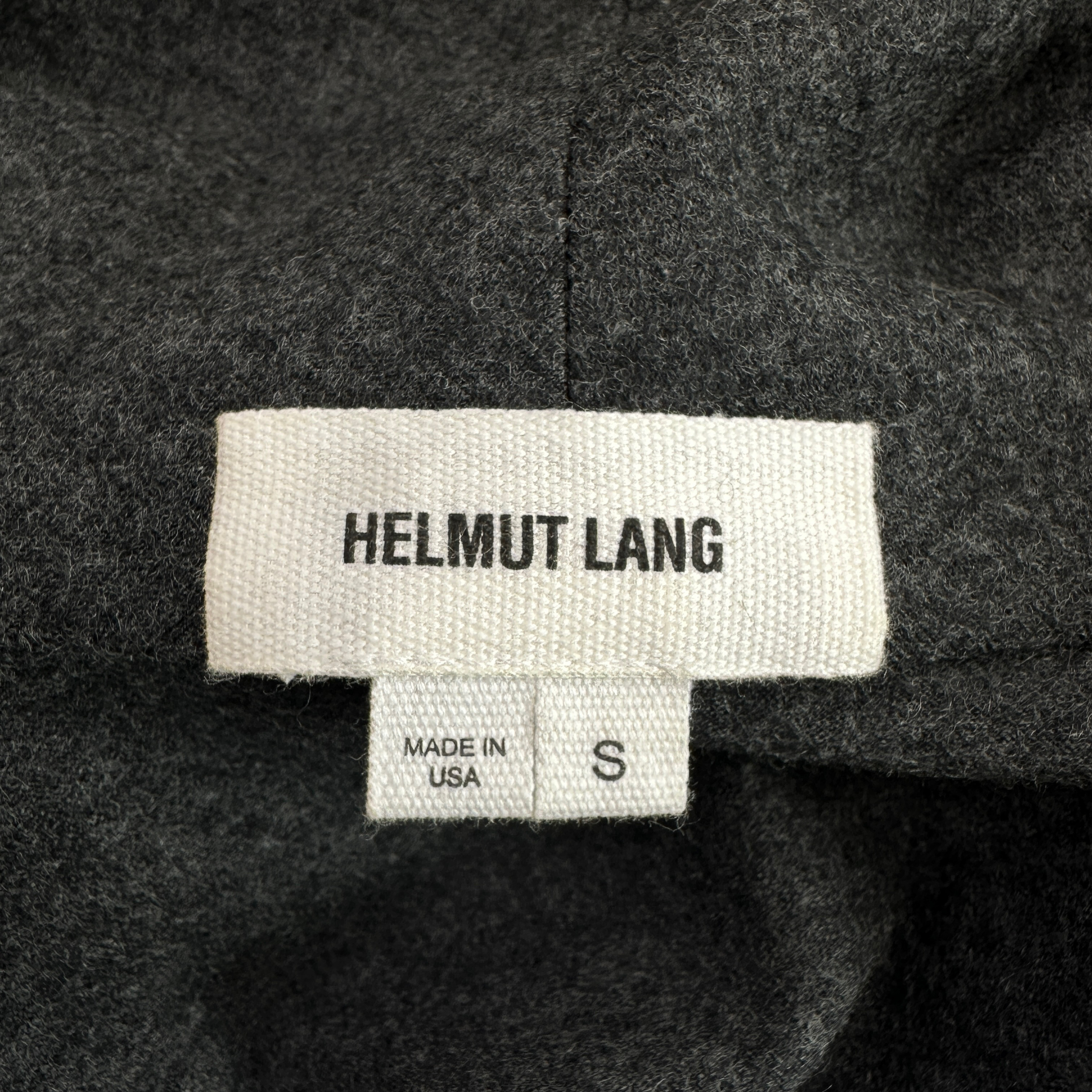 HELMUT LANG WOOL ASYMMETRICAL ZIP CARDIGAN JACKET - GREY