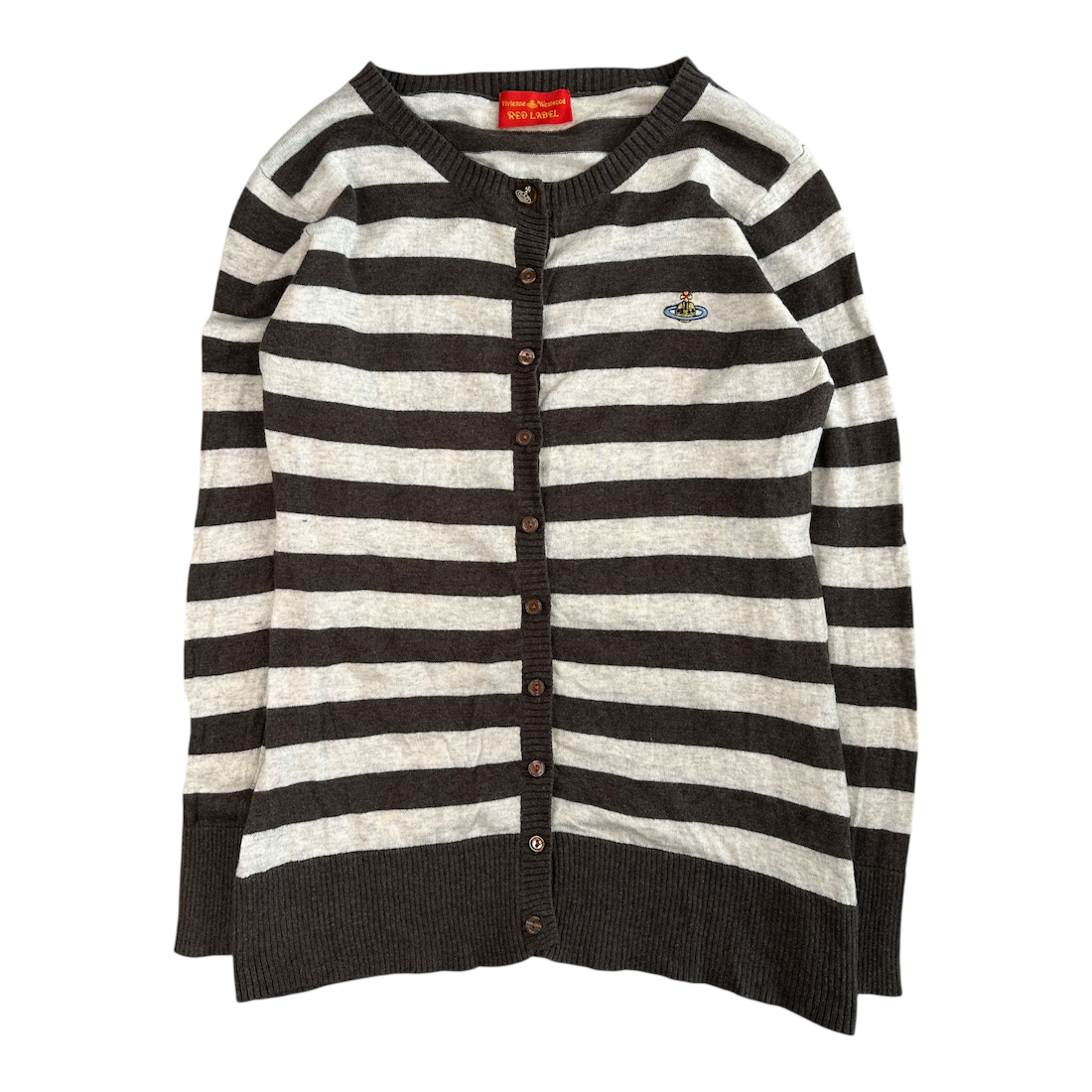 VIVIENNE WESTWOOD STRIPED BUTTON UP LONG SLEEVE