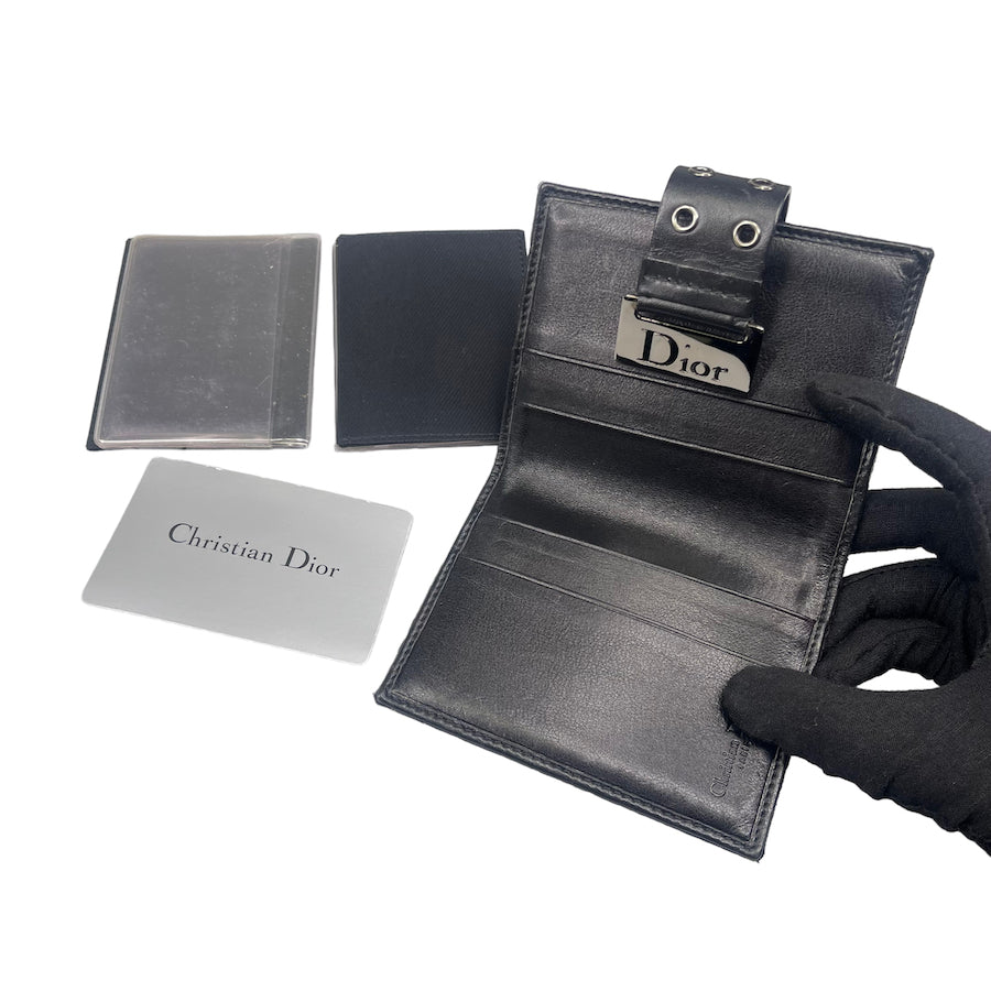 DIOR 2003 'STREET CHIC' BLACK BI-FOLD CARD HOLDER