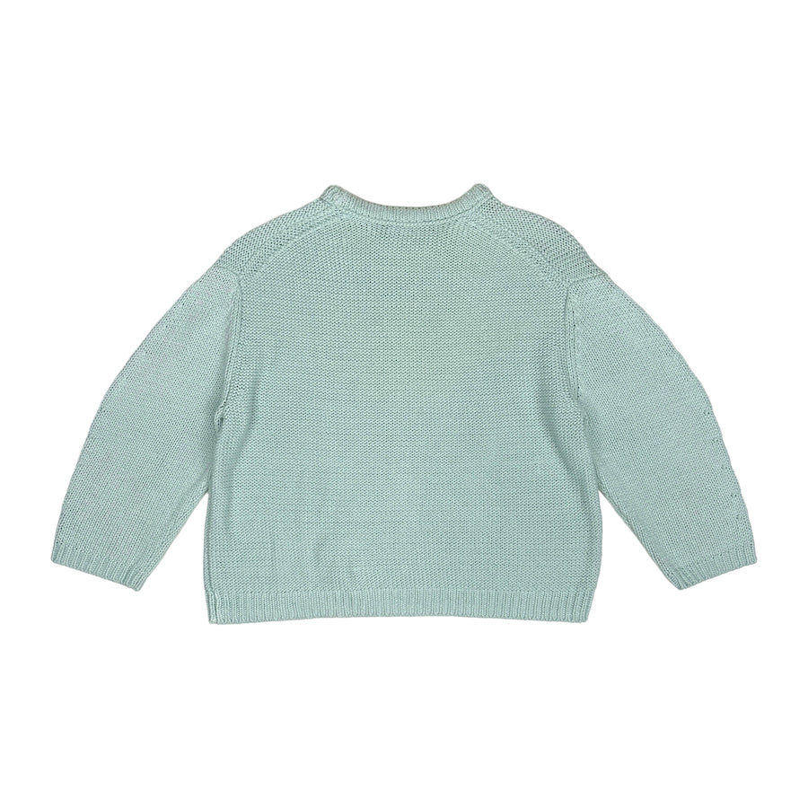 ACNE STUDIOS SHELBY CABLE KNIT SWEATER - LIGHT BLUE (XS)