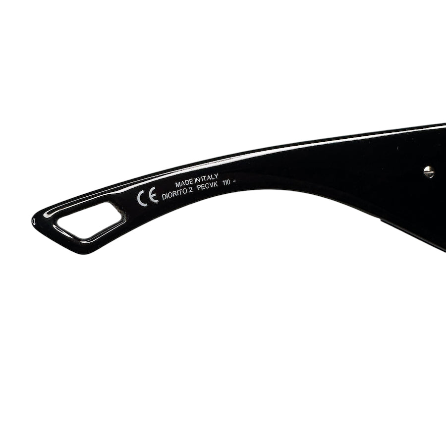 DIOR DIORITO 2 SHIELD SUNGLASSES - BLACK