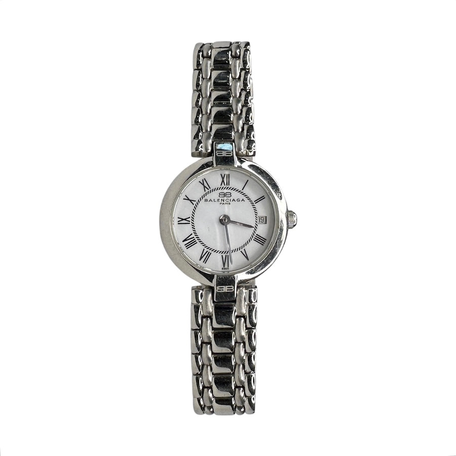 BALENCIAGA B600 VINTAGE QUARTZ MOVEMENT WATCH - SILVER