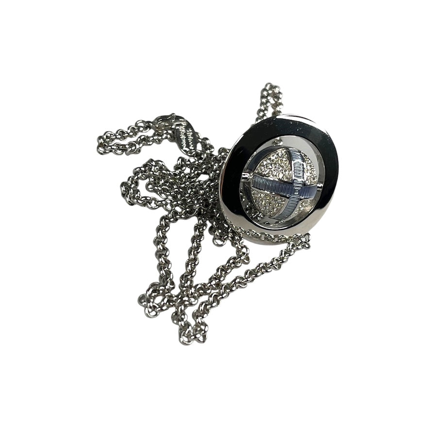 VIVIENNE WESTWOOD ORB NECKLACE BLUE/SILVER