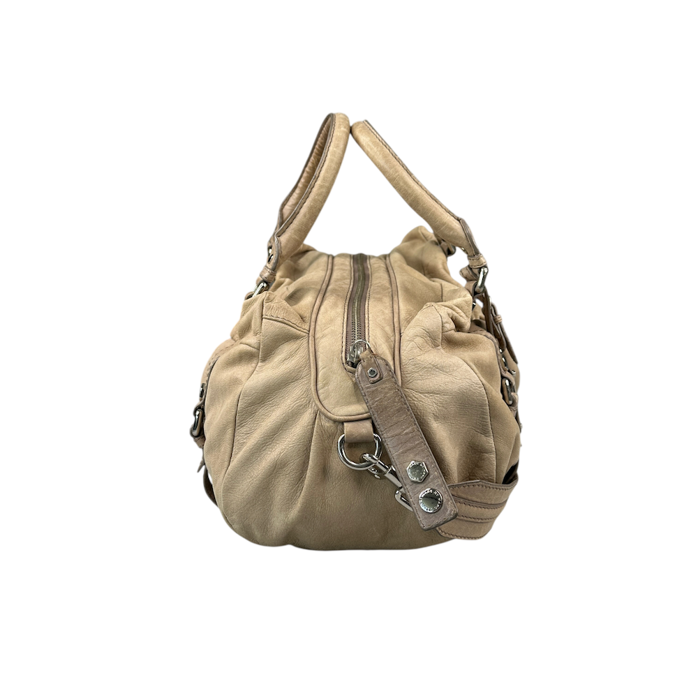 MARC JACOBS SLOUCHY 2-WAY SHOULDER BAG - TAN