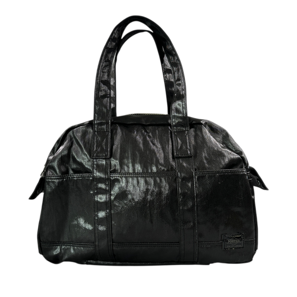 PORTER COATED CANVAS BOSTON BAG