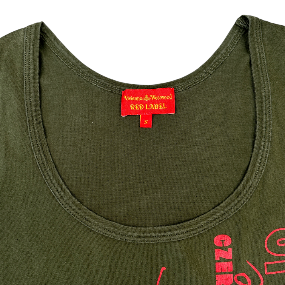 (S) VIVIENNE WESTWOOD RED LABEL TANK TOP - GREEN