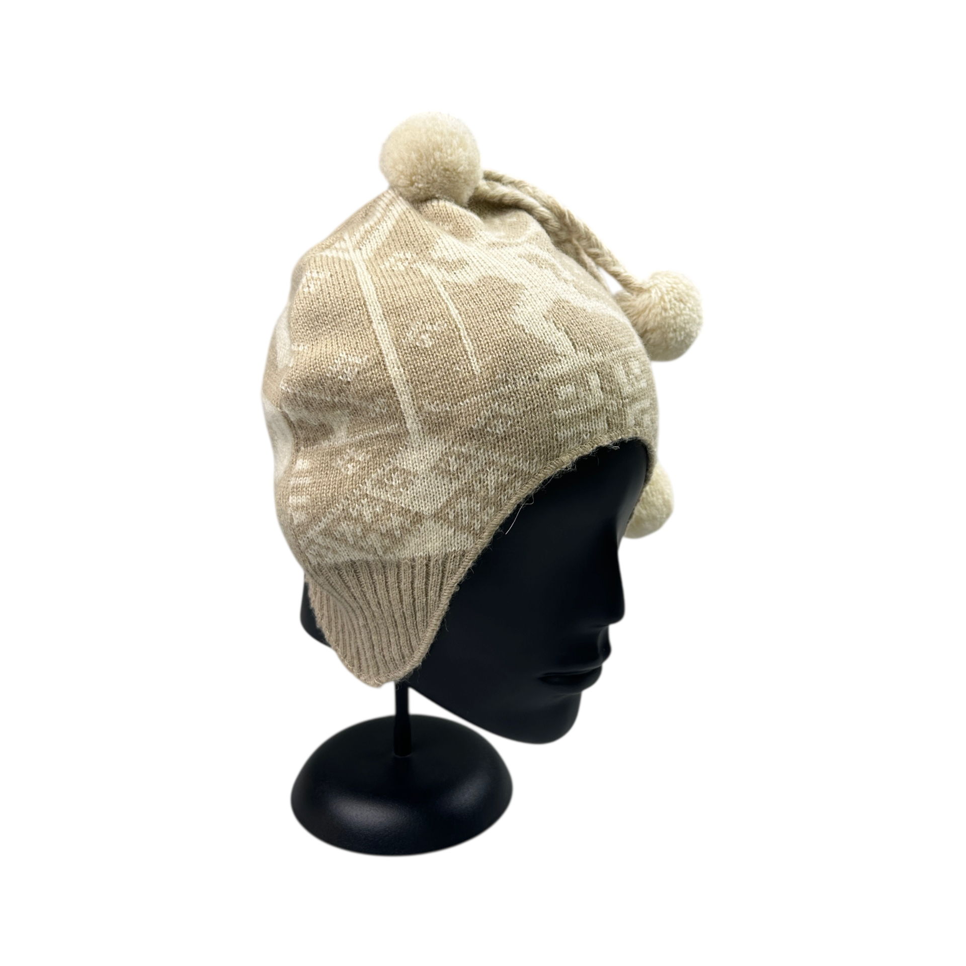 DOLCE & GABBANA WOOL-BLEND TASSLE BEANIE