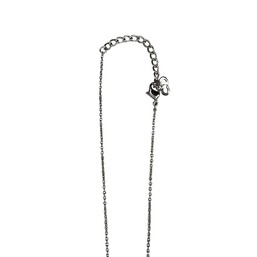 DIOR LETTER CUBE CHARM NECKLACE