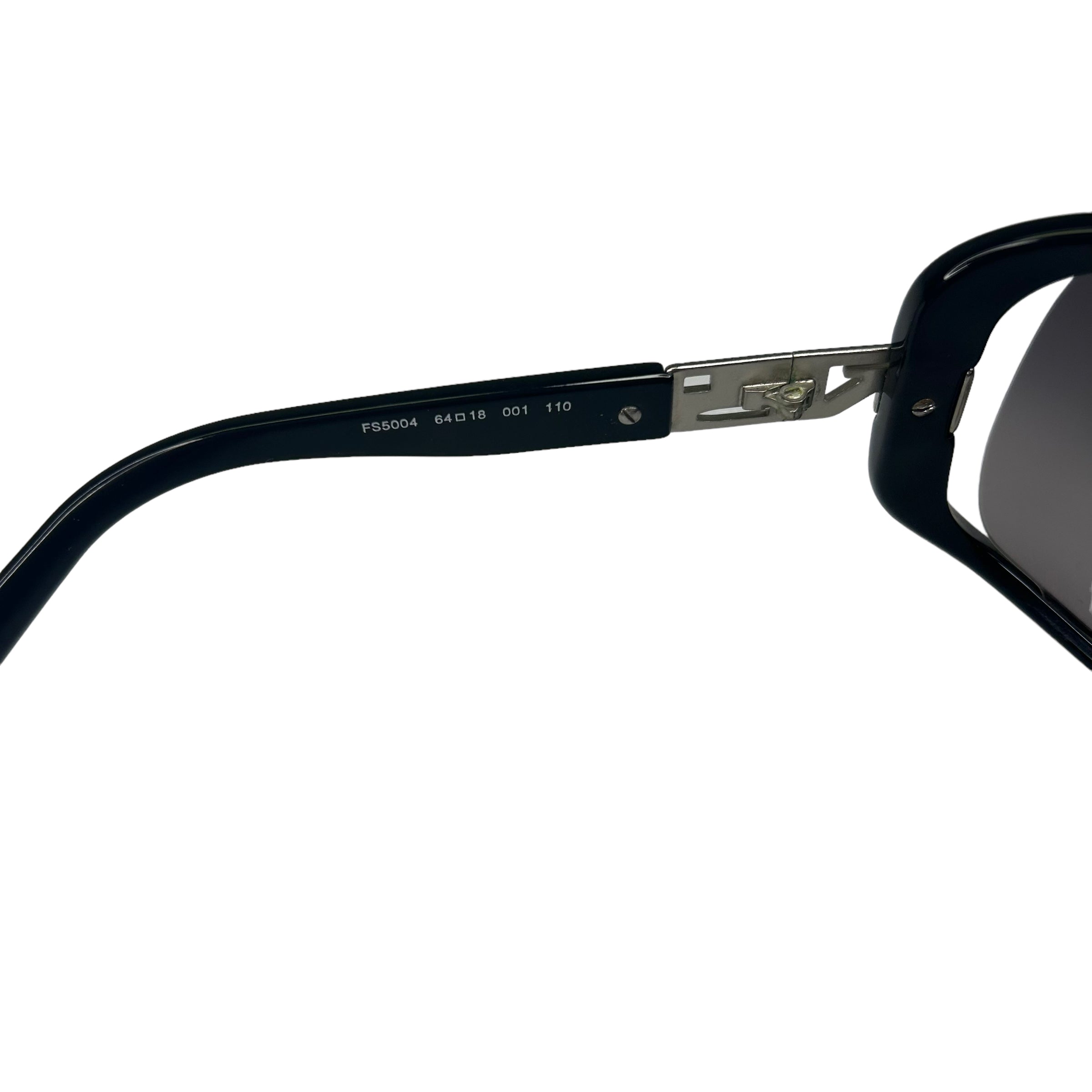 FENDI FS5004 LARGE FRAME BLACK SUNGLASSES