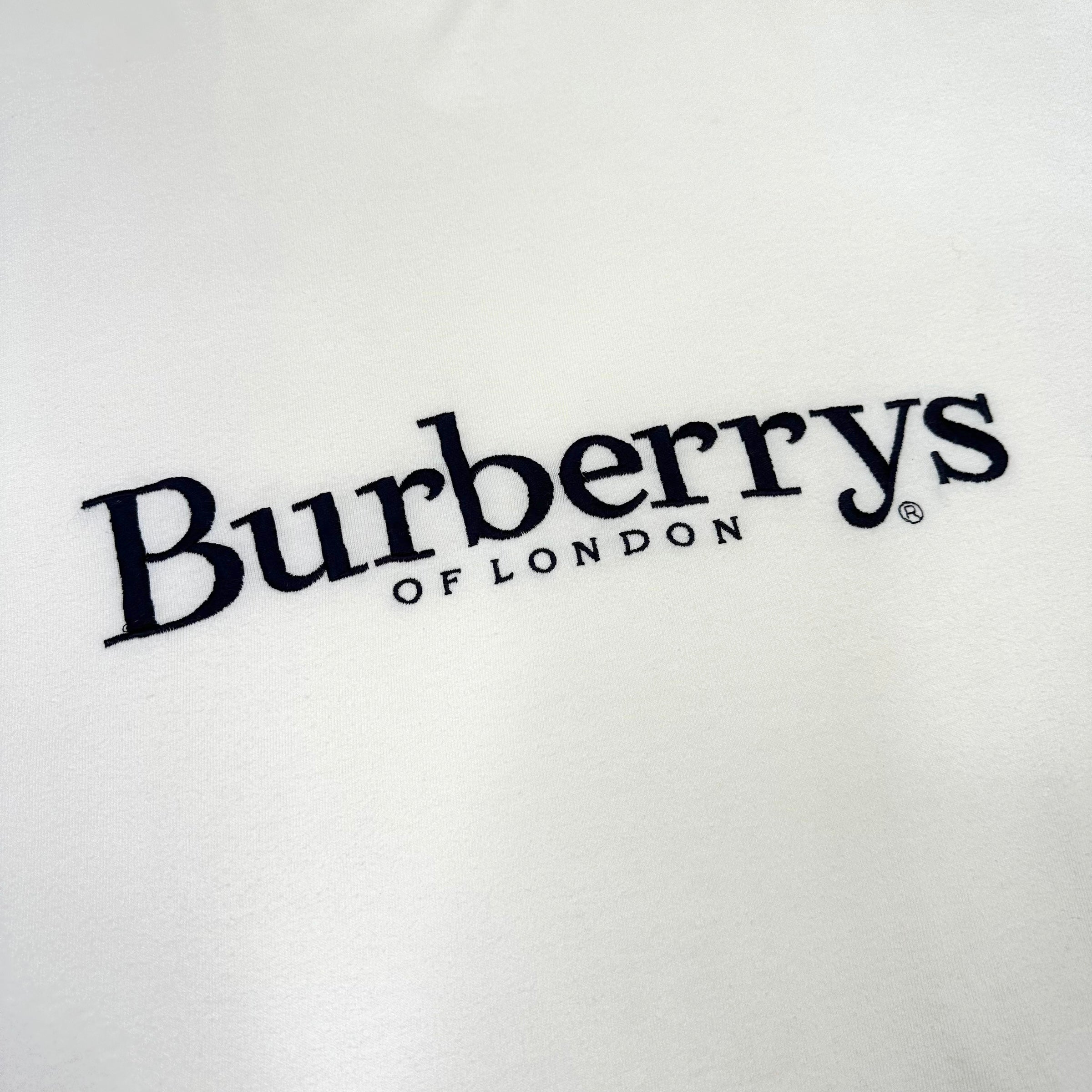 BURBERRY EMBROIDERED SPELLOUT TEE - WHITE