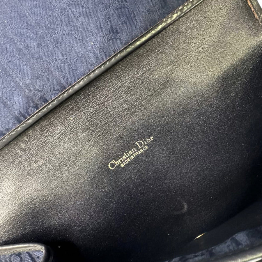 DIOR MONOGRAM NAVY CLUTCH BAG