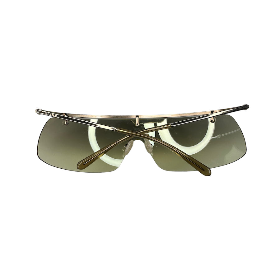 (NEW) CELINE SC1045 RIMLESS SHIELD SUNGLASSES