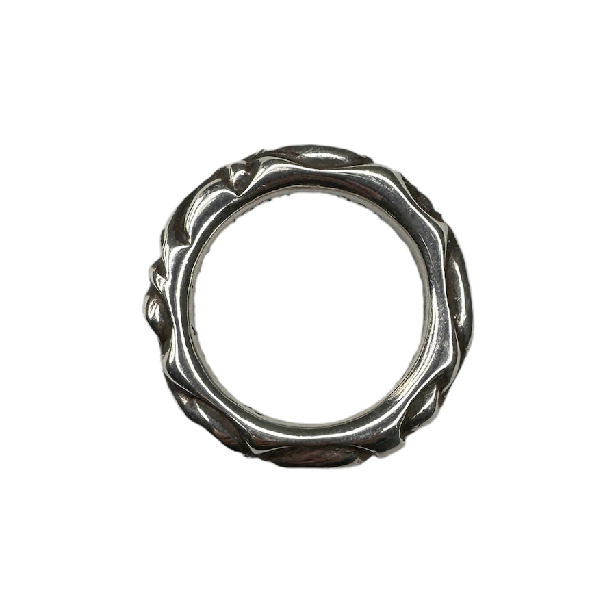 CHROME HEARTS SCROLL BAND RING - 925 STERLING SILVER