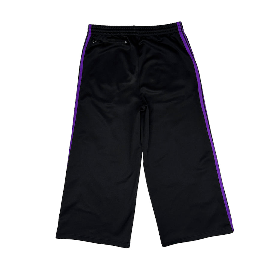 (M) NEEDLES BLACK/PURPLE BAGGY TRACK PANTS