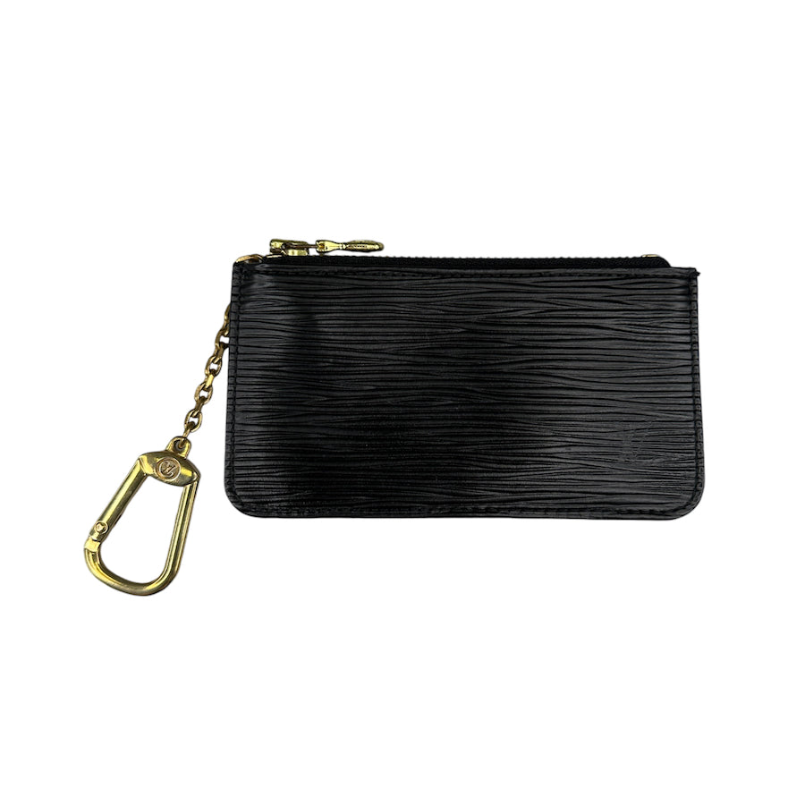 LOUIS VUITTON BLACK EPI LEATHER KEY POUCH